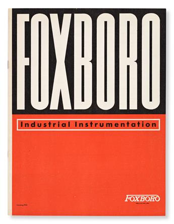 SUTNAR, LADISLAV. Honeywell Customized Controls & Foxboro Industrial Instrumentation. [Minneapolis and Foxboro, MA], 1956 and 1943.